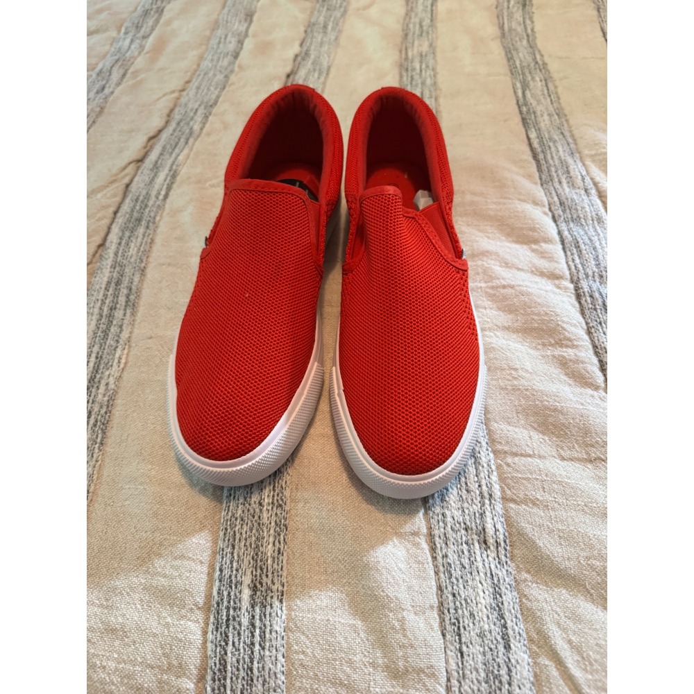 Alexis Bendel Beyley-126L Red Mesh Slip On Sneakers Womens 10 Comfort Shoes